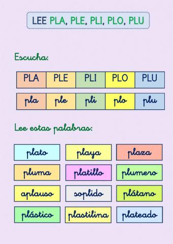 Lee (pla, ple, pli, plo, plu)