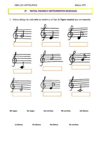 2º Lenguaje musical e instrumentos