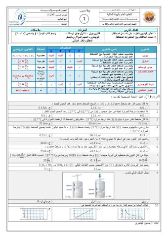 الغازات رقم 1