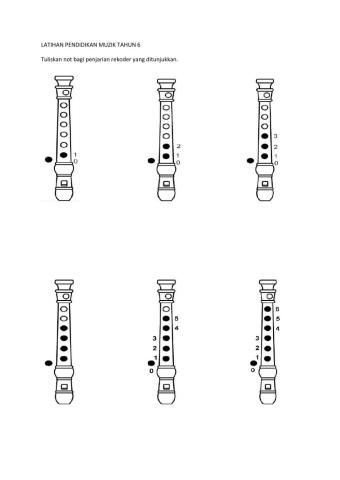 Latihan Muzik Tahun 6