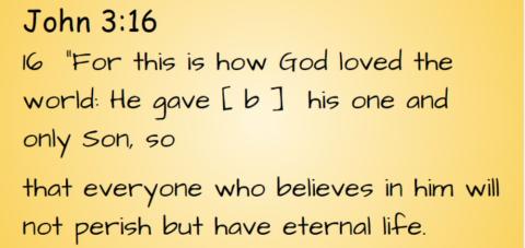 John 3:16 memory verse