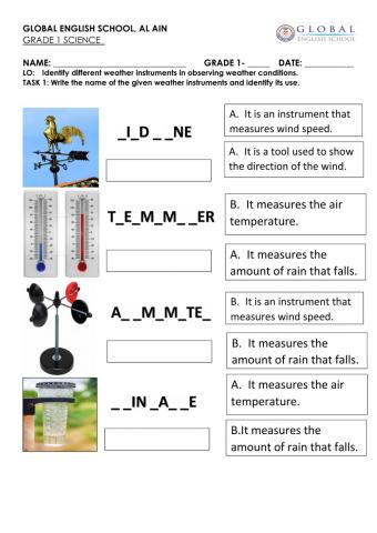 Weather instruments