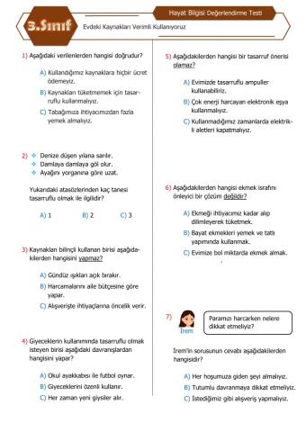 Kaynaklari veri̇mli̇ kullanma