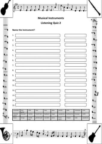 Music Instrument Quiz 2