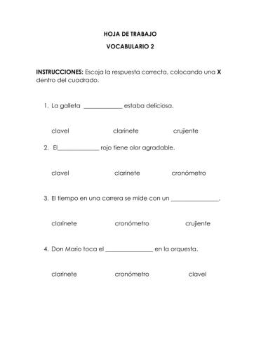 Vocabulario 2