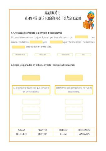Ecosistemes: elements i classificació