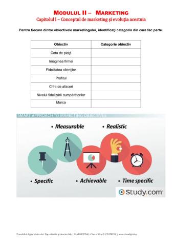 Conceptul de marketing si evolutia acestuia - fisa 6