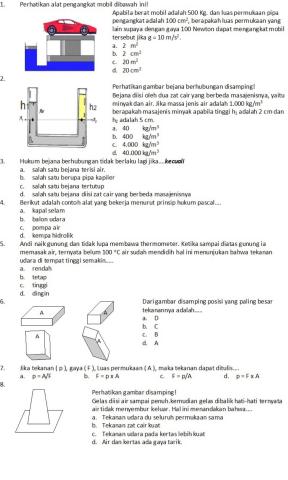 Soal tekanan 1