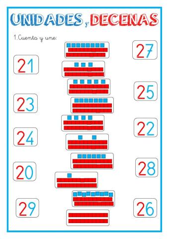 Unidades y decenas hasta 30