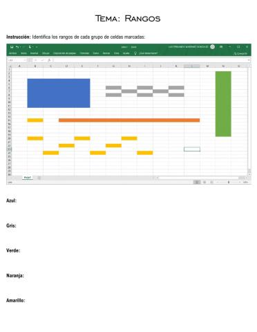 Rangos en Excel