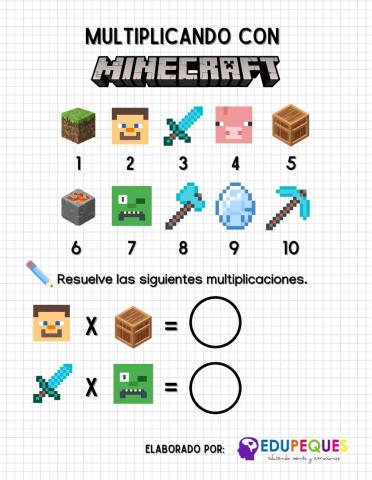 Multiplicando con Minecraft