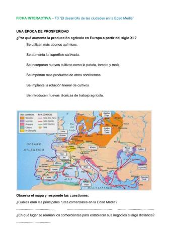 Desarrollo de las ciudades medievales