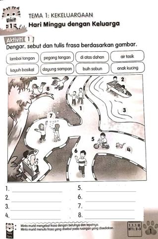 Buku Aktiviti BM Tahun 3 Jilid 1