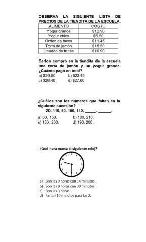 Matematicas semestral