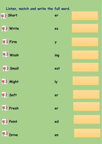 Suffixes