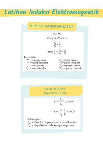 Worksheet induksi elektromagnetik