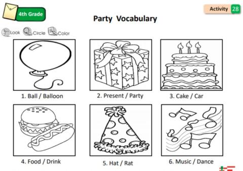 Party vocabulary