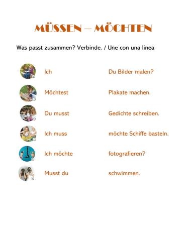 Müssen - möchten