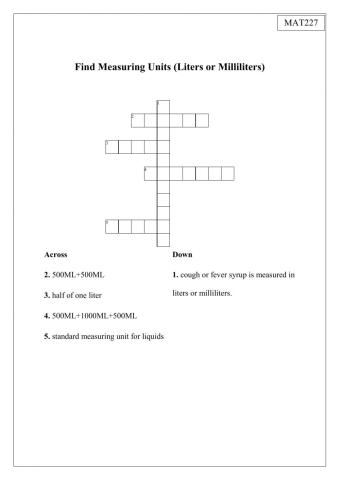 Crossword capacity