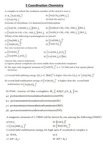 Chem  - unit - 5