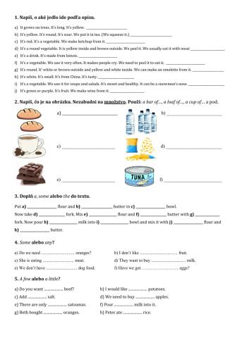 Countable and uncountable nouns (Unit 4)