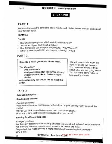 Ielts 11 - Test 2 - Speaking