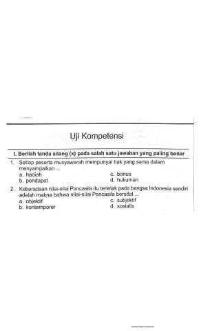 Uji kompetensi K5T7S3PPKN