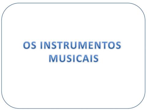 Instrumentos musicais