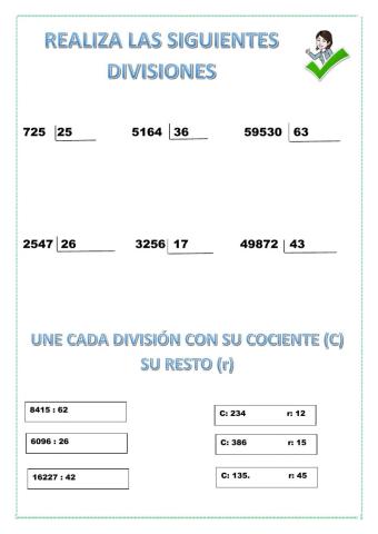 Divisiones dos cifras