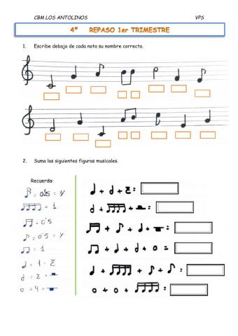 Repaso de lenguaje musical