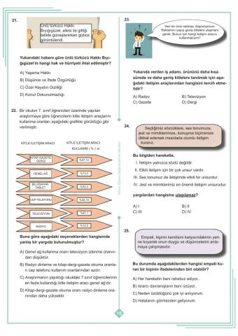 1.Ünite Testi