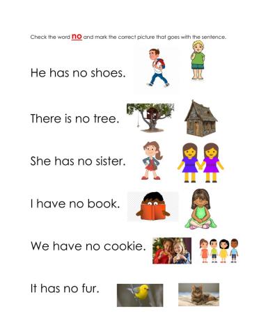 Sight word no