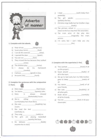 Adverbs: Positive-Comparative-Superlative