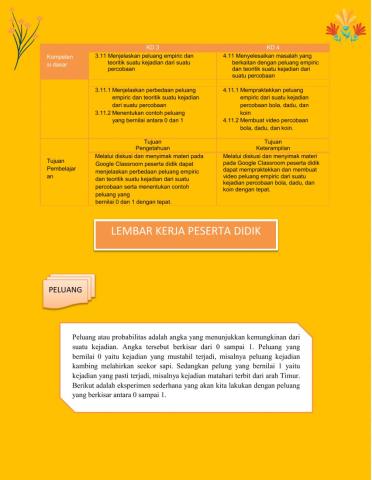 LKPD SISWA-Materi Peluang-Kelas VIII-SMP-Kelompok 3-PMI