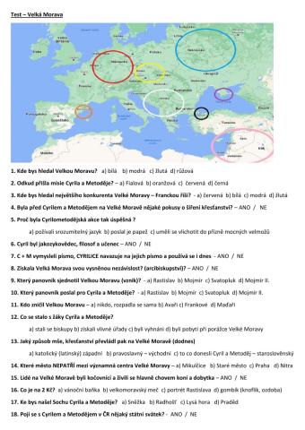 Test - Velká Morava