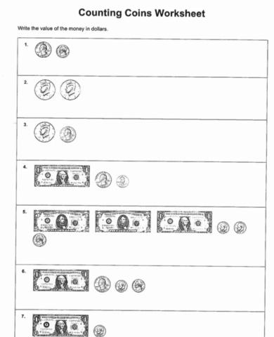 Counting Coins 1B