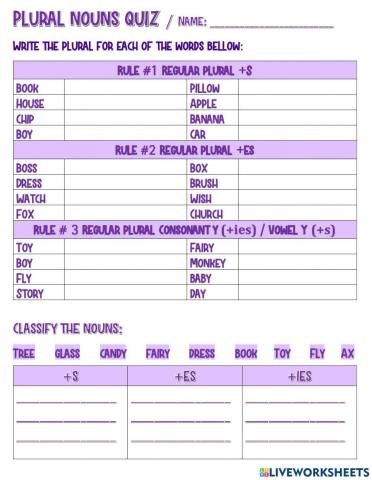 Plural Nouns