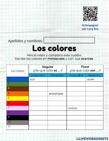 Los colores