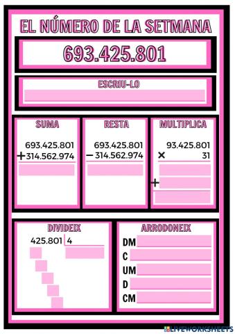 El número de la setmana 693.425.801