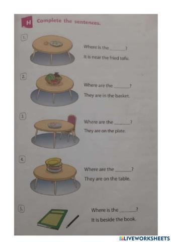 Prepositions of place