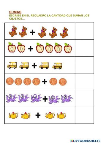 Sumas primer grado