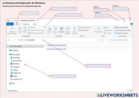 Explorador de Windows - Partes básicas