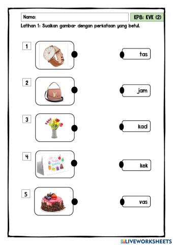 Perkataan KVK (Bahagian 2)