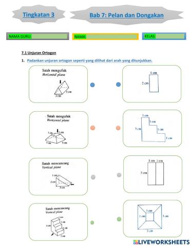 Bab 7 pelan dan dongakan matematik tingkatan 3