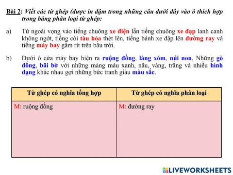 Luyện từ và câu