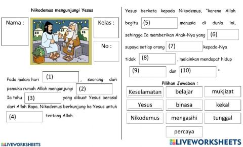 Pelajaran 7: Percakapan Dengan Nikodemus