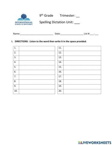 9-Spelling U8