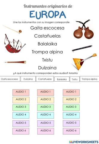 Instrumentos de Europa