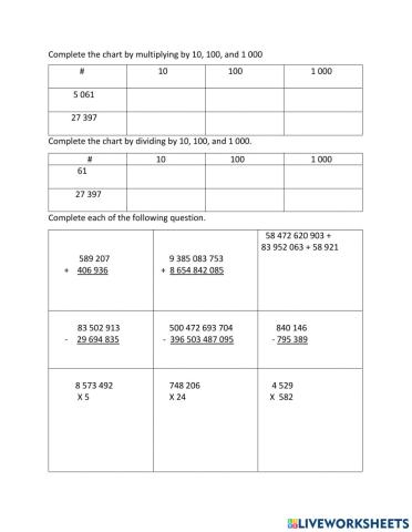 Sept Computation Test 2021