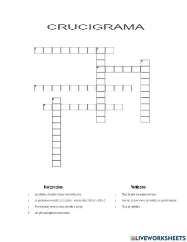 Crucigrama